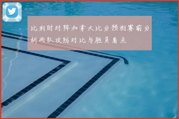 比利时对阵加拿大比分预测赛前分析两队攻防对比与胜负看点