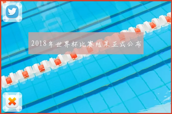 2018年世界杯比赛结果正式公布